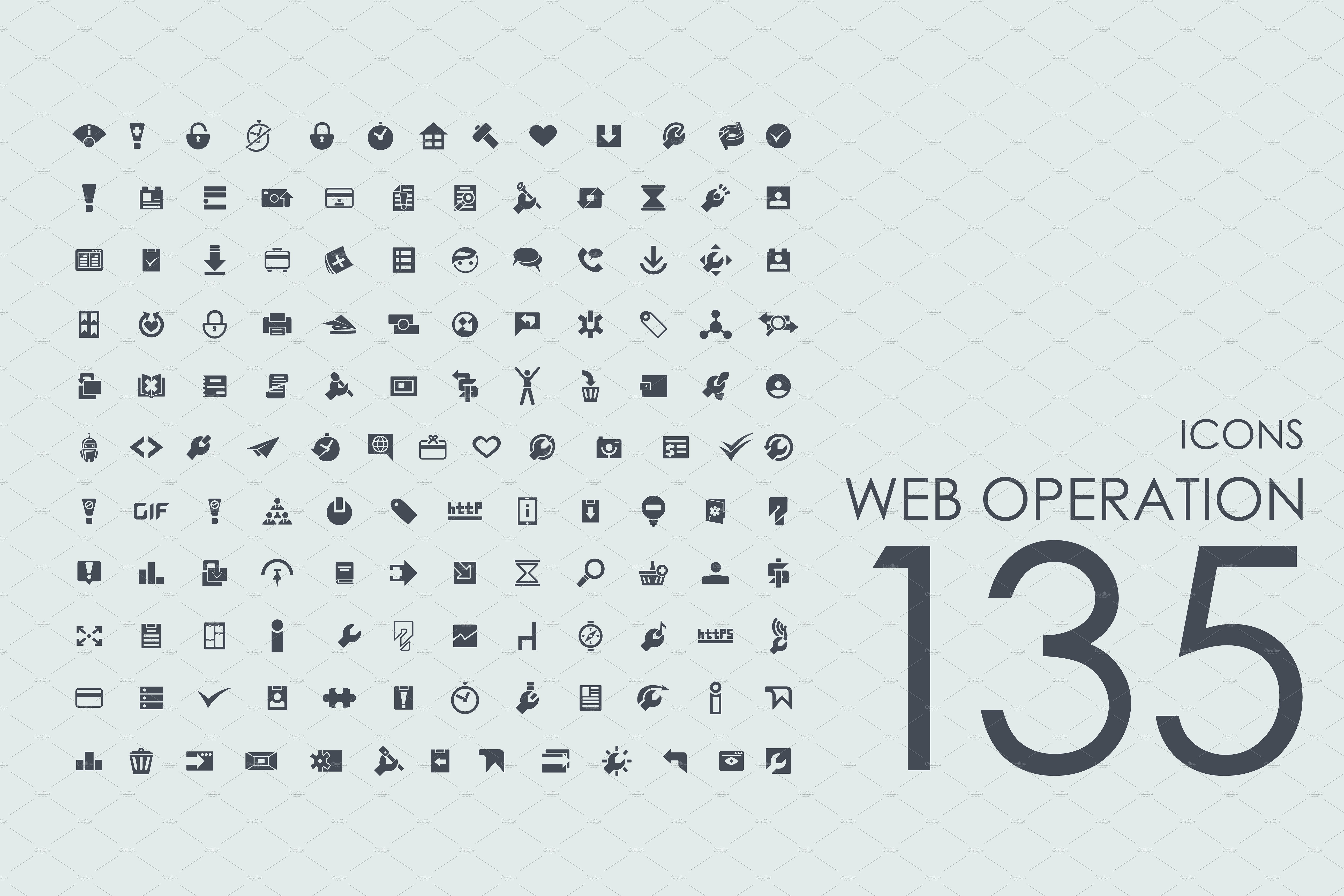 135个SEO网页优化图标 135 Web Operation icons