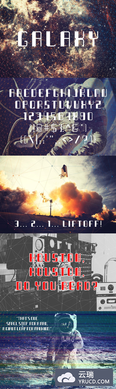 银河科幻字体 Galaxy