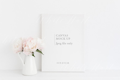 30x40cm的JPG画框样机 Canvas mock up - 30x40cm - JPEG only