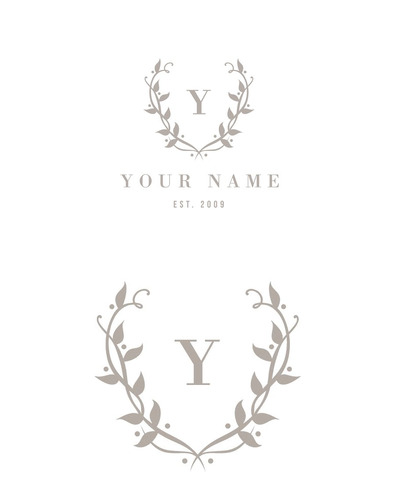 婚礼照片logo设计模板 Wedding Photographer Logo Design