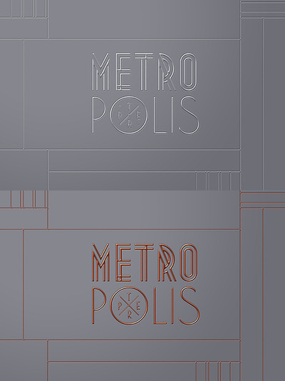图层样式 | Art deco简欧风格玫瑰金铂金字体特效模板PSD