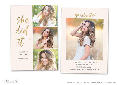 毕业卡片2018 Graduation Card 2018 She did it