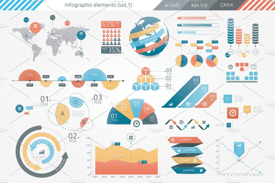 信息图表元素 Infographic Elements (v1)