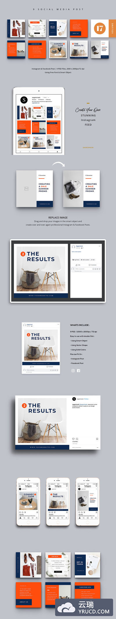Instagram | 社交媒体商店帖子排版设计