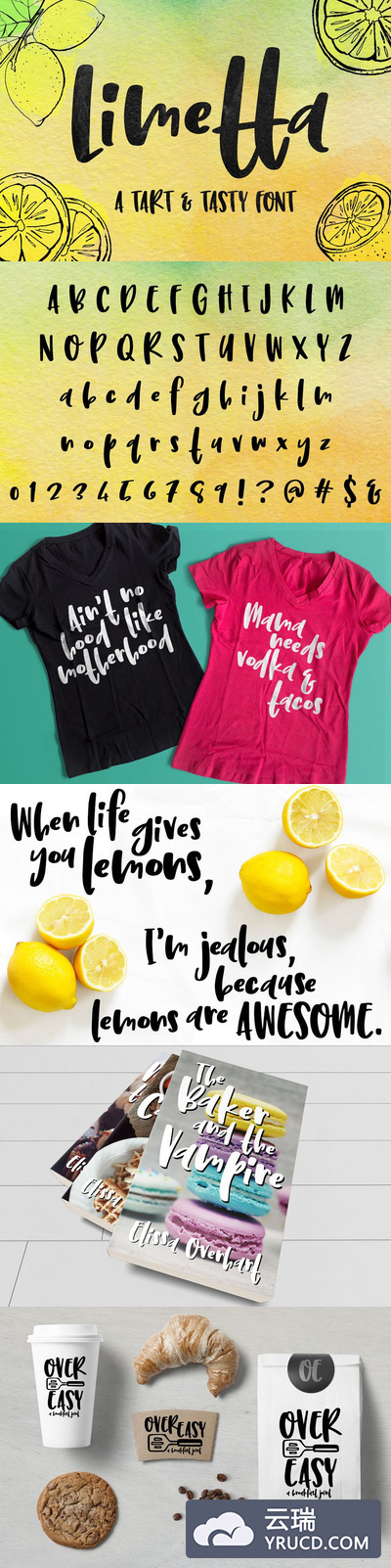 一款有趣的手写字体 Limetta: a fun handwritten font