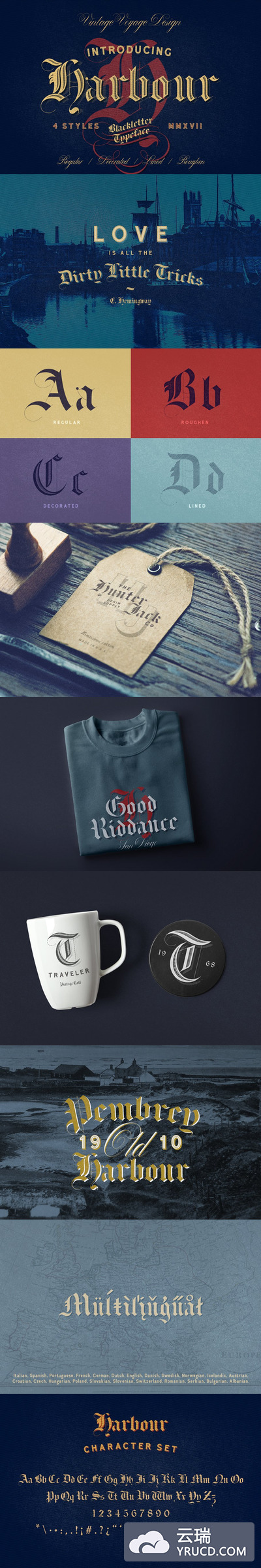 独具特色的字体 Harbour