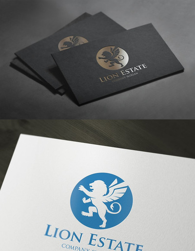 狮子LOGO模板 Lion Estate