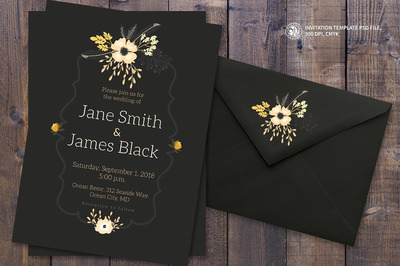 婚礼邀请函模板 Wedding Invitation Template