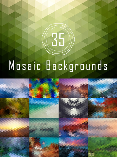 4K马赛克背景 4K Mosaic Backgrounds