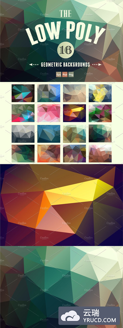 抽象的多边形背景 Abstract Polygon Backgrounds