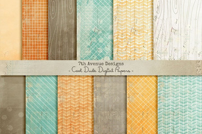 出色的数码纸纹理 Cool Dude Digital Papers