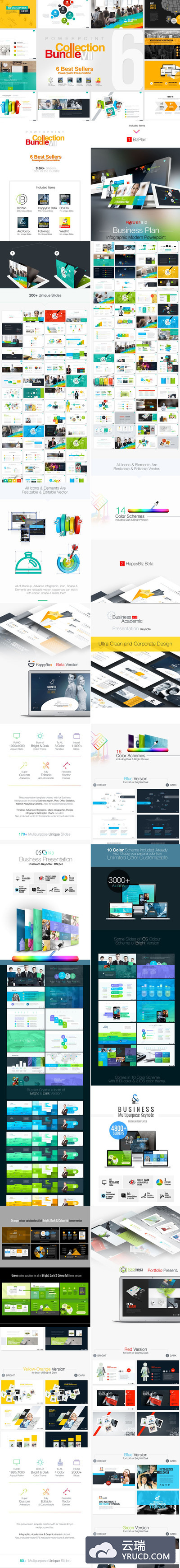 6套实用的商业PPT模板打包下载 [PPTX]