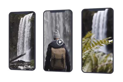 有创意的扁平化iPhone X手机APP社交广告或UI设计AE视频动态展示模板[AEP]