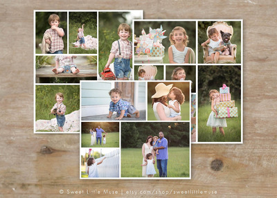 简约的拼贴模板 Collage templates - storyboards