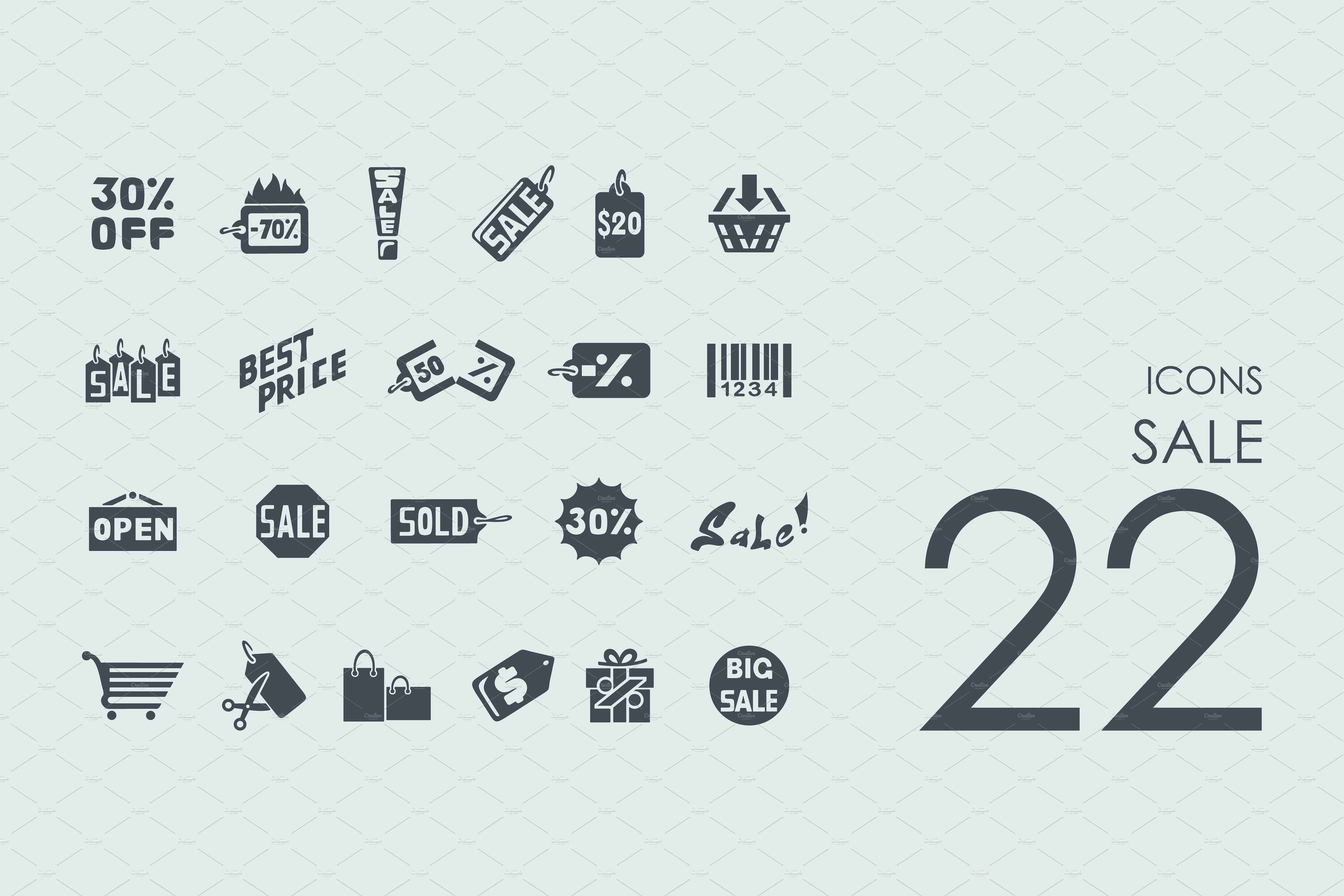 打折相关图标 22 sale icons