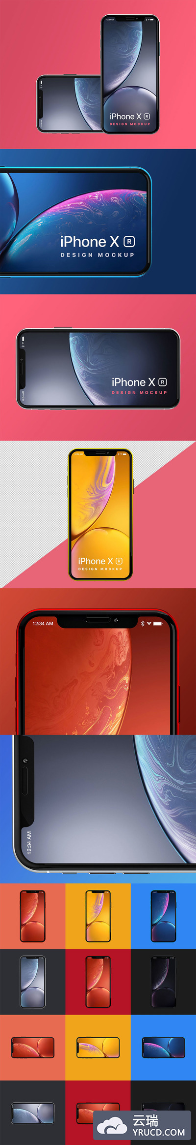 新鲜的 iPhone XR 样机下载 [PSD]