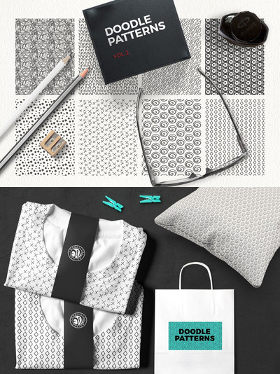 手工涂鸦图案 Doodle Patterns vol 2