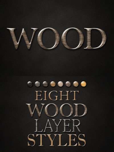 真正的木材Photoshop图层样式