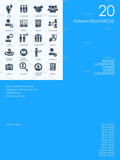 人力资源图标 Human resources icons