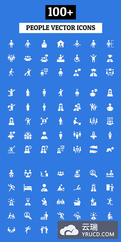 100+ 人物矢量图标 100+ People Vector Icons