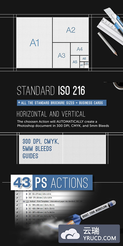 打印模板生成器Photoshop动作