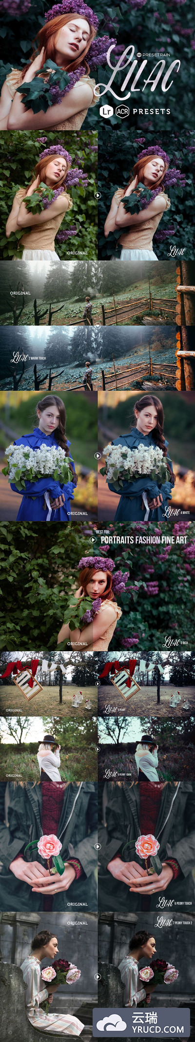 淡紫色Lightroom预设 Lilac Presets for Lightroom & ACR