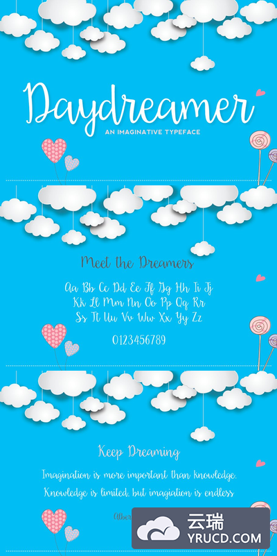 空想家脚本字体 DayDreamer Script