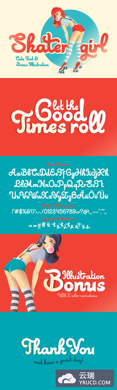 Skater Girl script & illustration