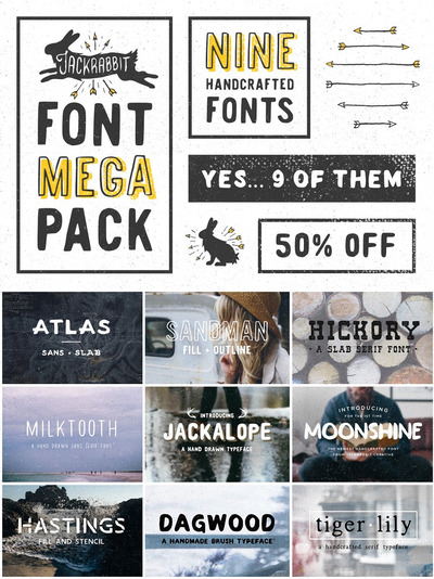 Jackrabbit字体超大包 Jackrabbit Font Mega Pack