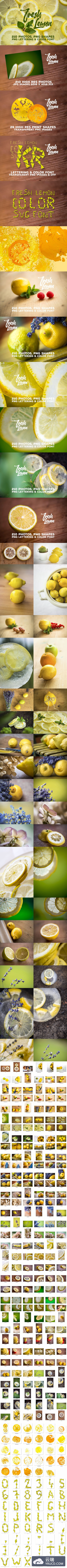 柠檬主题的照片 Fresh Lemon - Photos & Graphics [1.07 GB]