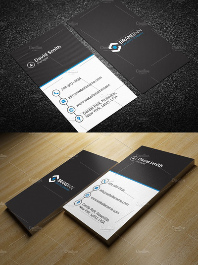 干净的商业名片模板 Clean Business Card