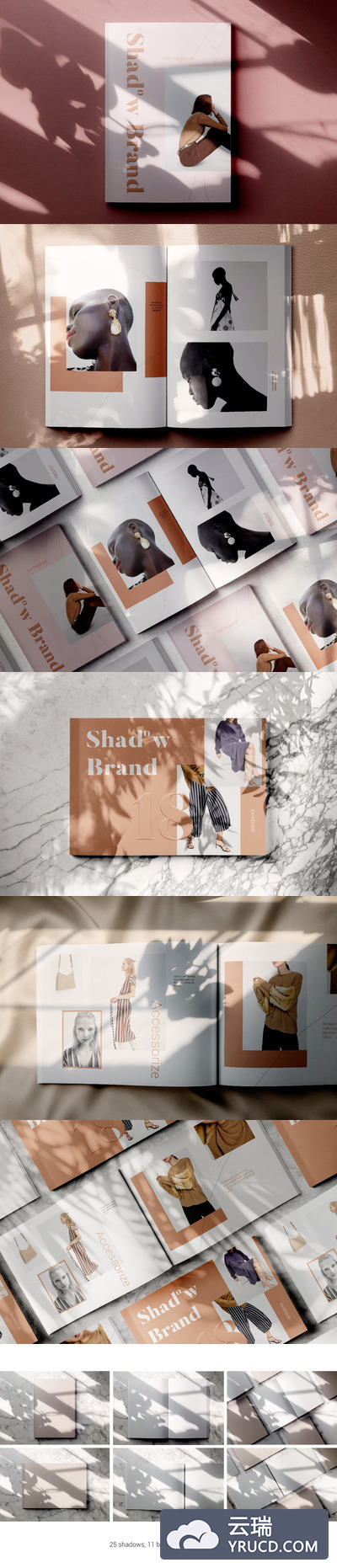 影子品牌-杂志模型 Shadow Brand - Magazine Mockups
