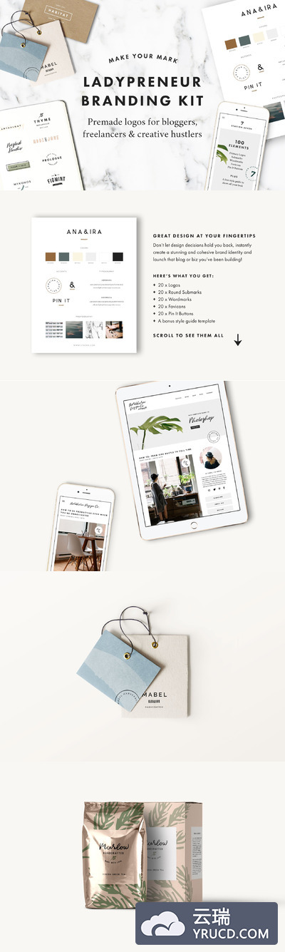 普利纳女士品牌包 Lady preneur Branding Kit