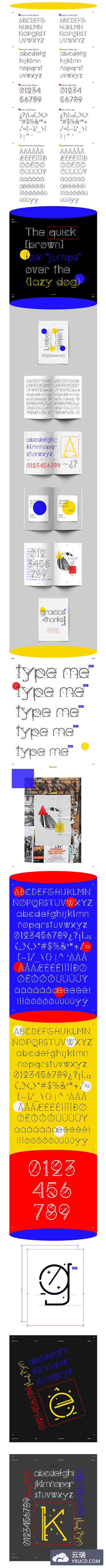 字体 | 无衬线现代时尚装饰多线条英文字体