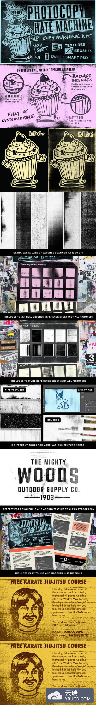 复古影印纹理包 Photocopy Hate Machine | Texture Kit