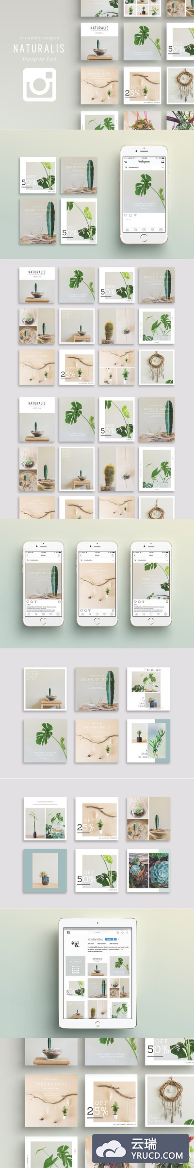 社交媒体Instagram包 NATURALIS Instagram Pack