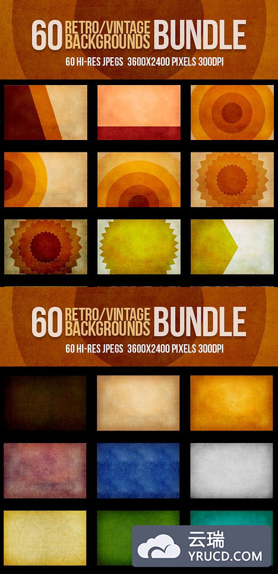 60款复古背景 60 Retro Vintage Backgrounds