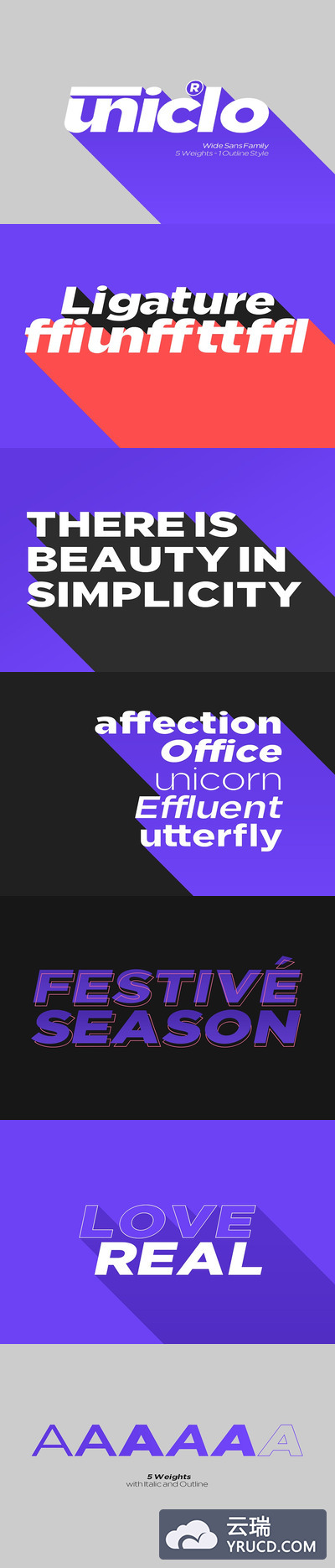 字体 | 大胆较宽较粗无衬线品牌英文文字