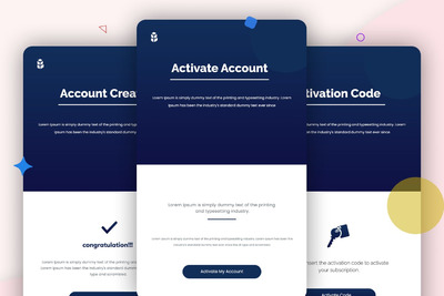 10个高品质的时尚高端简约多用途电子邮件时事通讯设计模板UI KITS
