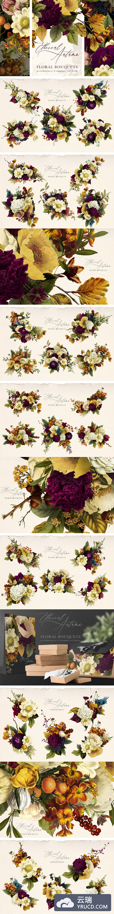飘逸的秋日花束 Ethereal Autumn Floral Bouquets
