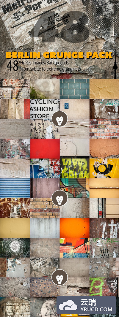 柏林静物纹理集 Berlin Grunge Pack I
