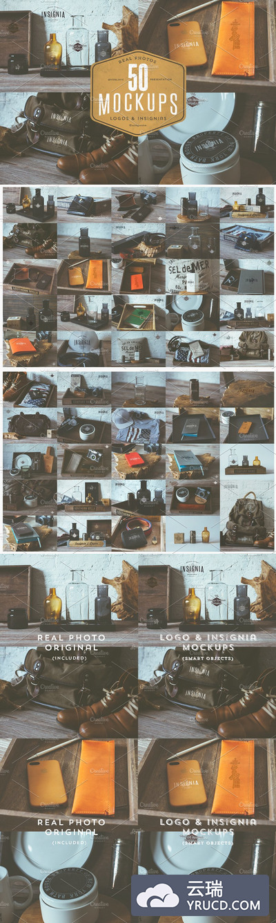 复古文艺主题模型 50 hip overlay mockups