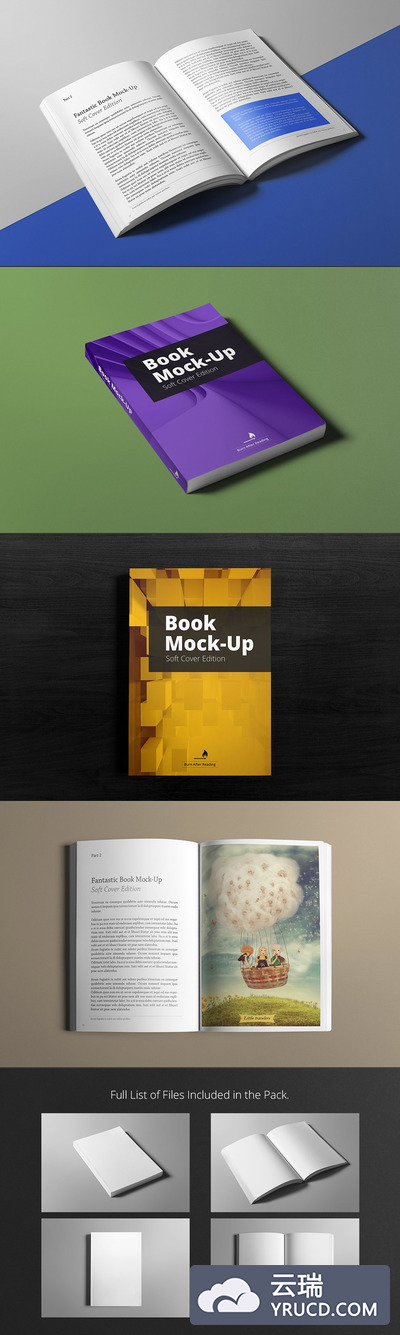 书籍模型/软封面版 Book Mock-Up / Soft Cover Edition