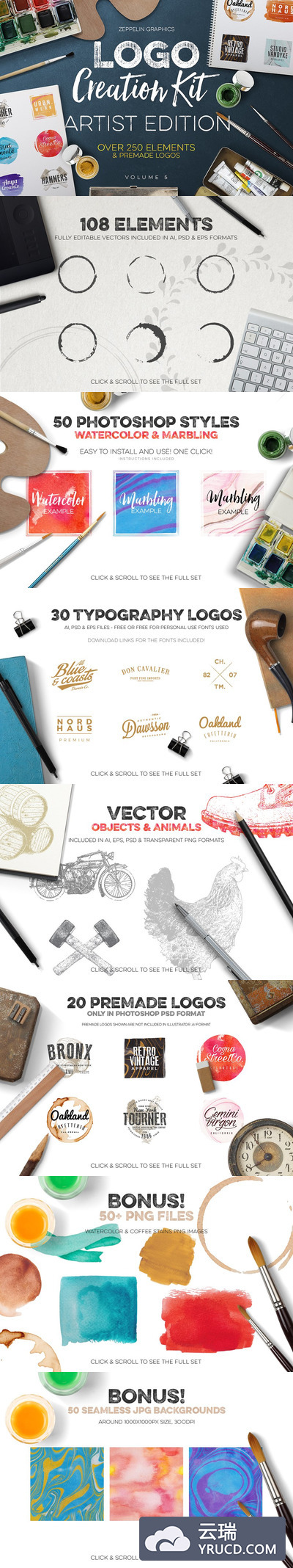 创意标志创建工具包 Logo Creation Kit Vol.5