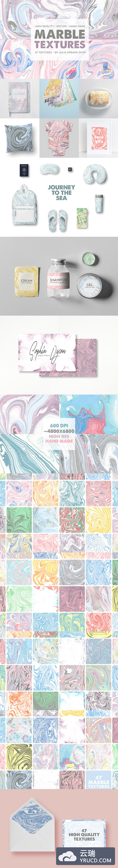 手工制作大理石纹理合集 Marble Textures Pro