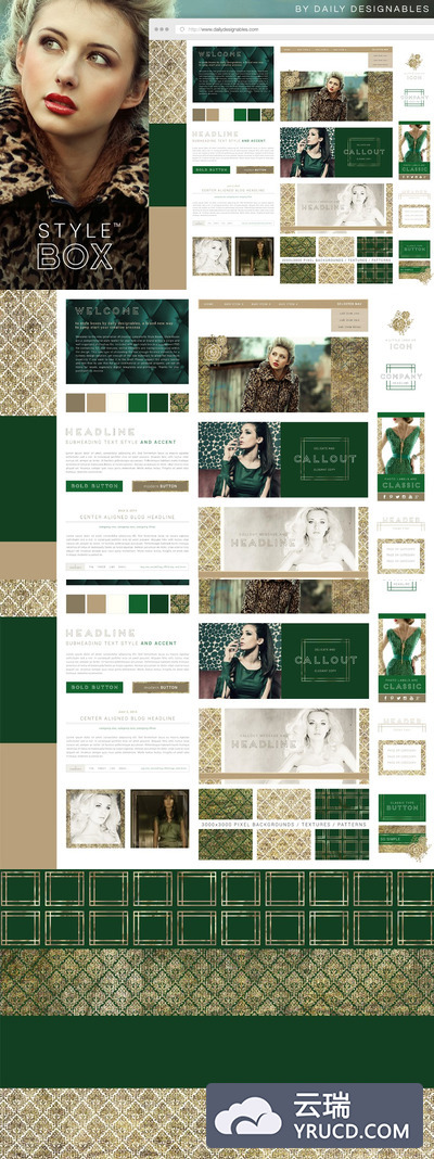 StyleBox博客图形/网站工具包3 StyleBox Blog Graphics/Website Kit 3