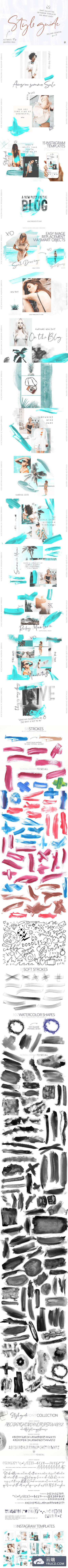 草书英文字体 Style guide