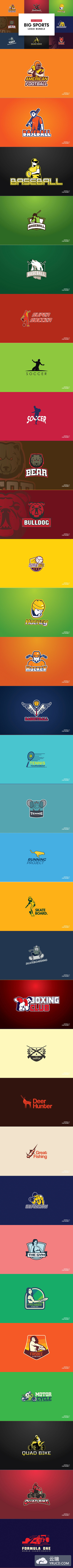 体育运动主题Logo模板合集 Sport Logo Bundle