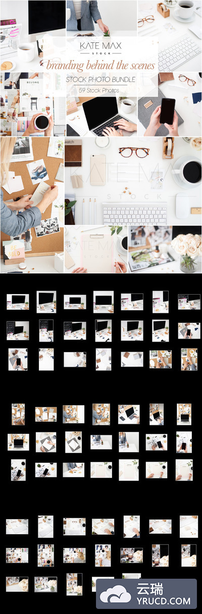 办公室场景背景照片素材 Branding #BTS Styled Stock Photo Bun