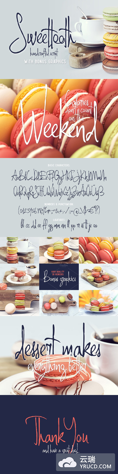 大气涂鸦手写字体 Doodle font with graphics